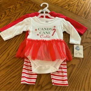 NWT Little Treasure 3-Pc Outfit, Baby 0-3 Mos.